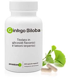 GINKGO BILOBA * 60 mg / 240 capsule * Cardiovascolare, Cervello, immune * Fabbricato in Francia