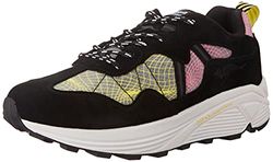 KangaROOS Unisex Dynaflow-Vibram sneakers, Jet Black Neon Pink, 41 EU