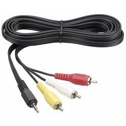 Thomson Kabel 1 Manlig 3.5 mm Jack / 3 Manlig RCA 3 m