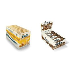 Trek Original Oat 3x 50g MP Flapjack - Case of 36 Bars & High Protein Flapjack Cocoa Oat, 50 g - Gluten Free Bars – Healthy Snack Bars – Plant Based Protein - Vegan Bars (Pack of 16 Bars)