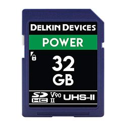 Delkin Devices 32GB Power SDHC UHS-II (U3/V90) Memory Card