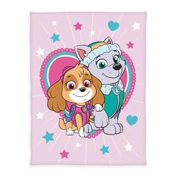 Herding Couverture Polaire Pat' Patrouille, 130 x 170 cm, Couverture douillette décorative pour enfants avec motif coloré, moelleuse, 100% polyester
