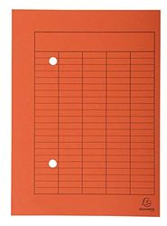 Exacompta 353509b Cartelle portadocumenti in cartoncino riciclato da 250 g, organizzazione, stampa DIN A4), 100 pezzi Arancione