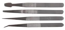 DURATOOL D02345 Tweezer Set, 4 Piece