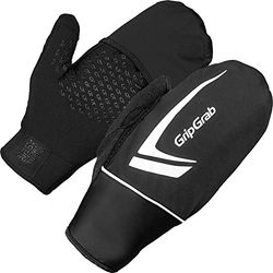 GripGrab Running Thermo Winddichte Winter Touchscreen Laufhandschuhe Vollfinger Winterhandschuhe für Joggen und Alltag Gants de Course. Mixte, Noir, XL