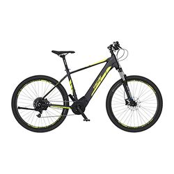 Fischer Mountain Montis 5.0i, Bicicletta elettrica per Uomo e Donna | RH Ebike con Motore Centrale 50 NM | Batteria 36 V nel Telaio E-Bike | MTB, Grigio Ardesia Opaca, Rahmenhöhe 51 cm