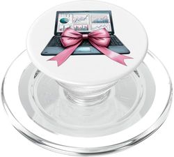 Coquette Bow Data Scientist Data Science Analista de estadísticas PopSockets PopGrip para MagSafe