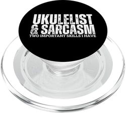 Ukelelist y Sarcasmo Divertido Ukelele Jugador PopSockets PopGrip para MagSafe