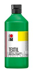 Marabu 17160075062 - Pintura textil verde claro 500 ml, pintura textil a base de agua, para tejidos ligeros, lavable hasta 60°C, tacto suave, fácil de fijar con la plancha o el horno