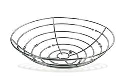 Galileo Casa 5900134 centre de table en métal à rayures d. 31,5 cm.