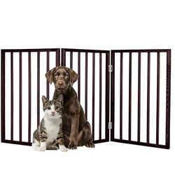PETMAKER - Puerta de Caoba sin apoyos para Mascotas.