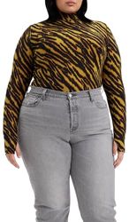 Levi's Plus Size Mammoth Secondskin Sudadera, Tiger Ikat Dijon, XL Mujeres