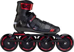 K2 Skates Redline 110 Patines, Unisex-Adult, Negro/Rojo, 47 EU