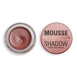 Makeup Revolution Ombretto in Mousse, Colore Cremoso per Guance e Occhi, Formula Montata e Leggera, Da Crema a Polvere, Bronzo Ambrato, 4g