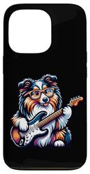 E-Guitar Collie Jams With Glasses Case for iPhone 13 Pro