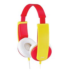 JVC HA-KD5-R-E Cuffia per Bambini Sovraurale con Limitazione del Suono, Rosso
