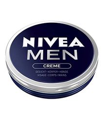 NIVEA MEN Verzorgende huidcrème voor intensieve hydratatie, huidverzorging voor mannen, ideaal voor lichaam, gezicht en handen, lichte formule met vitamine E, Nivea Men crème (75 ml)