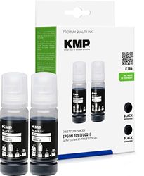 KMP 164 - Tinta de recambio para Epson 105, 105 EcoTank, T00Q1, C13T00Q140, compatible con 2 unidades, color negro