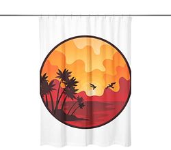 Bonamaison Shower Curtain, Polyester, Multicolor, 150x200