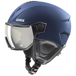 uvex Instinct Visor Casque de Ski Adulte Unisexe, Navy Matt, 59-61 cm