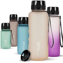 720°DGREE Water Bottle 1.5 Liter "uberBottle" +Fruit-Sieve, softTouch - Waterfles BPA-Free, Lekvrij, Herbruikbaar - Grote XL Drinkfles, Sportfles voor Gym, Fitness-Studio, Camping, Outdoor, Travel