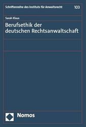 Berufsethik der deutschen Rechtsanwaltschaft: 103