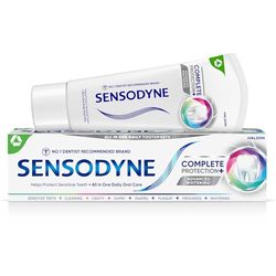Sensodyne Complete Protection & Advanced Whitening Toothpaste For Sensitive Teeth, Eliminates Bad Breath, 75ml