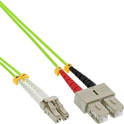 InLine 88647Q câble de fibre optique 7,5 m LSZH OM4 2x LC 2x SC Vert - Câbles de fibre optique (7,5 m, LSZH, OM4, 2x LC, 2x SC, Vert)