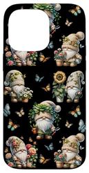 Happy Gardening Gnomes With Cute Butterflies For Summer Custodia per iPhone 14 Pro Max