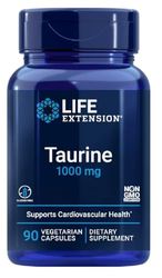 Life Extension Taurine 1000mg, 90 Gélules Végétariennes - Soutien Cardiovasculaire et Bien-Être