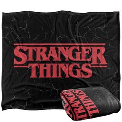 Stranger Things LOGO Silky Touch Super Soft Throw Blanket 152 x 127 cm