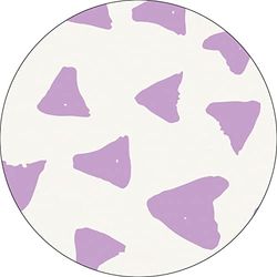 Bonateks, Ronde digitaal bedrukte muismat, antislip onderkant, voor kantoor en thuis, diameter: 22 cm