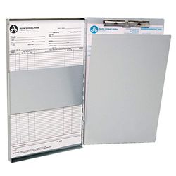 Westcott A4 Aluminium Form Holder with Inner Clipboard and Storage Compartment