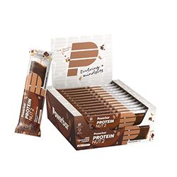 Powerbar Protein Nut2 Milk Chocolate Peanut 12x(2x22,5g) - High Protein Low Sugar Bar, Brown