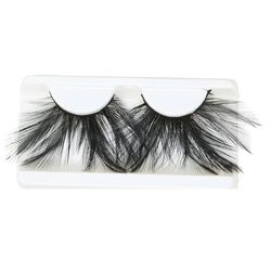 Halloween Ladies Black Feather Eyelashes