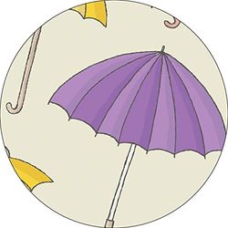 Bonateks, Ronde digitaal bedrukte muismat, antislip onderkant, voor kantoor en thuis, diameter: 22 cm