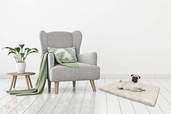 Elegant Tppanna Tappetino per Cani con Cerniera Sfoderabile, Microfibra anallergica, Panna, 60 x 100