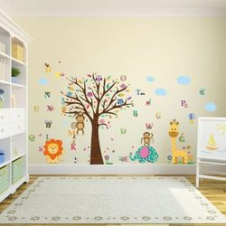 Walplus Plus Autocollant Mural, Vinyle Multicolore, 24 X 35 X 3 CM