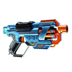 Hasbro Nerf Elite 2.0, Commander RD-6, Blaster à Fléchettes en Mousse avec Barillet Rotatif et 12 Fléchettes, Jouet pour Enfants, Filles et Garçons dès 8 Ans Jeux d'extérieur, Parfait pour l'été