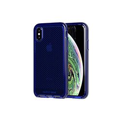 ech21 Skyddande tunn Evo Check Pat, Bakskydd, Apple iPhone X/iPhone Xs, Midnattsblå