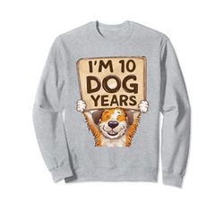 I'm 10 in Dog Years, divertido 70 cumpleaños, 70 años Sudadera