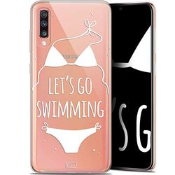 Caseink fodral för Samsung Galaxy A70 (6.7) [gel HD kollektion sommar design Let's Go Swim - mjuk - ultratunn - tryckt i Frankrike]