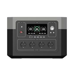 Station d'alimentation portable 2000 W/2096 Wh (46,8 V/48 Ah) idéale pour le camping, l'alimentation des appareils et des urgences.