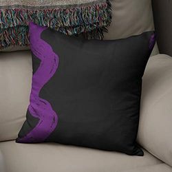 BonaMaison Fundas para Cojínes, Morado y Negro Funda de Almohada Silla Oficina Cama Decorativa Moderna Decoración del Hogar Habitación, 43x43 Cm - Diseñado y Fabricado en Turquía