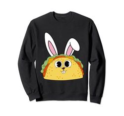 Cute Bunny Taco Mexicano Día de Pascua Sudadera