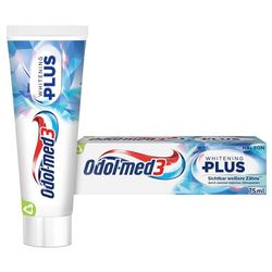 Odol-med3 Whitening Plus Dentifricio al fluoro clinicamente testato per denti più bianchi**, 75 ml