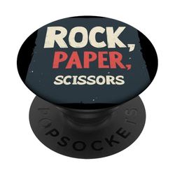 Tijeras clásicas de papel Rock para todas las edades PopSockets PopGrip Adhesivo
