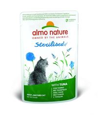 Almo Nature Holistic Sterilised, Alimento Umido per Gatti Adulti con Tonno - (30 bustine da 70g)