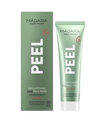 MÁDARA Cosméticos Orgánicos | Brightening AHA Peel Mask - 60ml, Con ácidos de frutas, Vitamina C y Ácido láctico, Exfoliante, Iluminadora, Para una piel radiante y alisada, Vegana