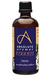 Absolute Aromas Organic Neem Oil 100ml - in Glass Bottle - Pure, Natural, Cold-Pressed, Vegan and Cruelty Free